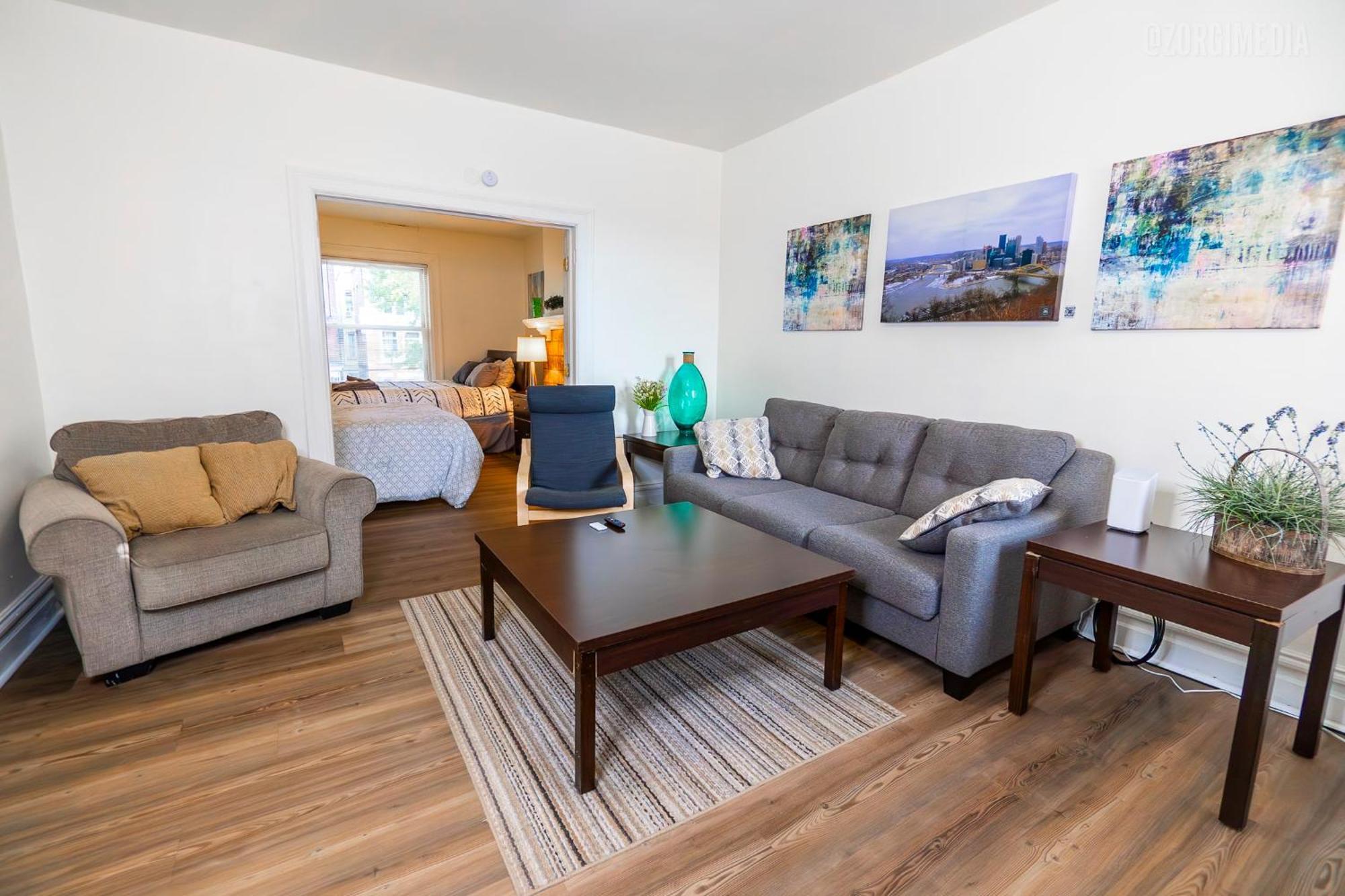 Stylish Apt - 2 Queen Bed - Easy Hospital Access Pittsburgh Dış mekan fotoğraf